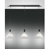 Suspension Fabas Luce Vincent Noir, 3 lumières