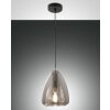 Suspension Fabas Luce Britton Noir, 1 lumière