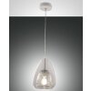 Suspension Fabas Luce Britton Blanc, 1 lumière