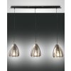 Suspension Fabas Luce Britton Noir, 3 lumières