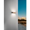 Applique murale Fabas Luce Hazel LED Bois foncé, Noir, 1 lumière