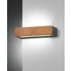 Applique murale Fabas Luce Hazel LED Bois foncé, Noir, 1 lumière