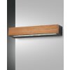 Applique murale Fabas Luce Hazel LED Bois foncé, Noir, 1 lumière