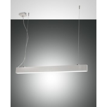 Suspension Fabas Luce Next LED Blanc, 2 lumières