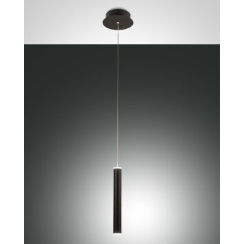 Suspension Fabas Luce Prado LED Noir, 1 lumière