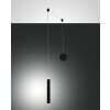 Suspension Fabas Luce Prado LED Noir, 1 lumière