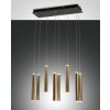 Suspension Fabas Luce Prado LED Or, Noir, 8 lumières