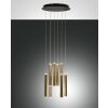 Suspension Fabas Luce Prado LED Or, Noir, 8 lumières