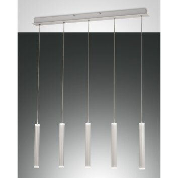 Suspension Fabas Luce Prado LED Blanc, 5 lumières