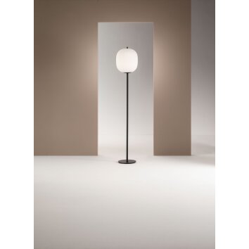 Lampadaire Fabas Luce Domizia Noir, 1 lumière