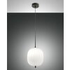 Suspension Fabas Luce Domizia Noir, 1 lumière