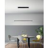 Suspension Fabas Luce Mason LED Noir, 2 lumières