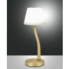 Lampe de table Fabas Luce Ibla LED Laiton, 1 lumière