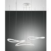 Suspension Fabas Luce Tirreno LED Blanc, 3 lumières