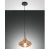 Suspension Fabas Luce Budelli Noir, 1 lumière