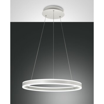 Suspension Fabas Luce Palau LED Blanc, 1 lumière