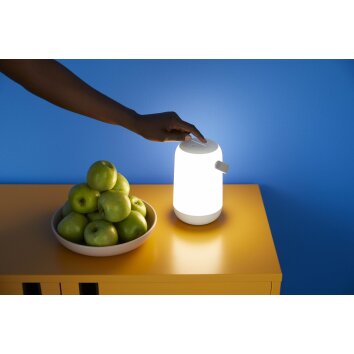 Lampe de table Philips WiZ Portable LED Blanc, 1 lumière, Changeur de couleurs