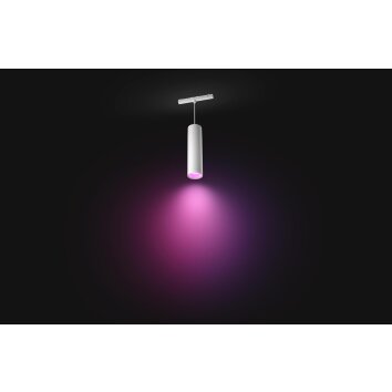 Pendule Philips Hue Perifo LED Blanc, 1 lumière, Changeur de couleurs