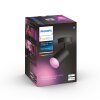 Plafonnier Philips Hue Fugato LED Noir, 1 lumière, Changeur de couleurs