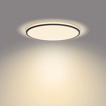 Plafonnier Philips Ozziet LED Noir, Blanc, 1 lumière