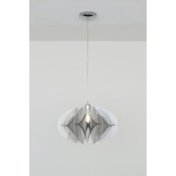 Suspension Holländer LUCIA Chrome, 1 lumière