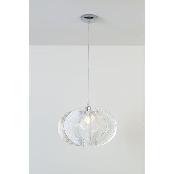 Suspension Holländer ILENIA Chrome, 1 lumière