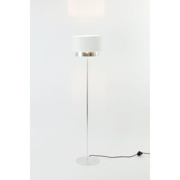 Lampadaire Holländer ATTIA Argenté, 1 lumière