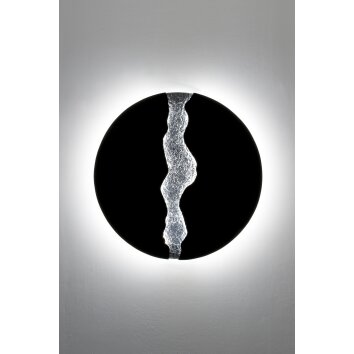 Applique murale Holländer LAVA LED Brun, Noir, Argenté, 3 lumières