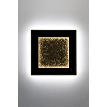 Applique murale Holländer PLENILUNIO LED Brun, Or, Noir, 2 lumières