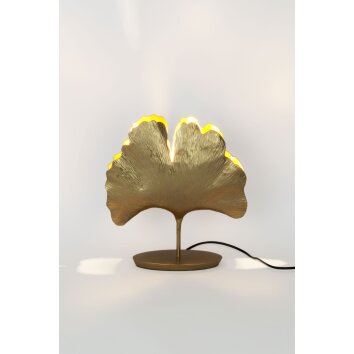 Lampe de table Holländer GINGKO Or, 1 lumière