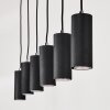 Suspension  Javel Noir, 6 lumières