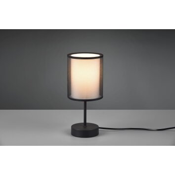 Lampe de table Trio Burton Noir, 1 lumière