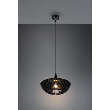 Suspension Trio Colino Noir, 1 lumière