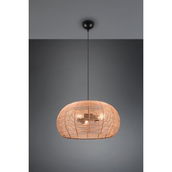 Suspension Trio Inga Noir, 3 lumières