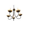 Lustre Trio Livia Noir, 5 lumières