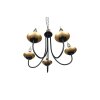 Lustre Trio Livia Noir, 5 lumières