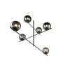 Suspension Trio Pure Anthracite, 6 lumières