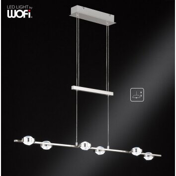 Applique murale WOFI SLIGO LED Nickel mat, 12 lumières