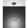 Suspension Fabas Luce Bard LED Anthracite, 1 lumière