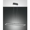 Suspension Fabas Luce Bard LED Anthracite, 1 lumière