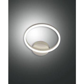 Applique murale Fabas Luce Giotto LED Blanc, 1 lumière