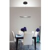 Suspension Fabas Luce Giotto LED Noir, 1 lumière