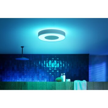 Plafonnier Philips Hue Xamento LED Blanc, 1 lumière, Changeur de couleurs