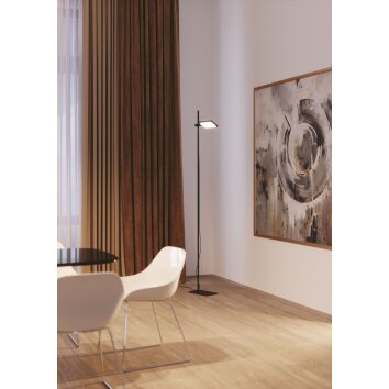 Lampadaire Luce Design Book LED Noir, 1 lumière