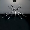 Suspension Luce Design Shanghai LED Noir, 8 lumières