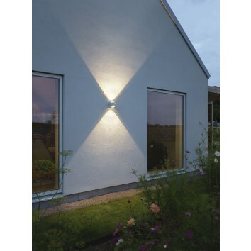 Applique murale d'extérieur Konstsmide Bitonto LED Blanc, 2 lumières