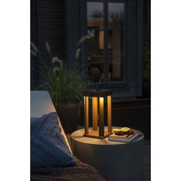 Lampe à poser Konstsmide Cannes LED Rouille, 5 lumières