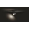 Plafonnier Philips Hue Buckram LED Noir, 1 lumière, Télécommandes