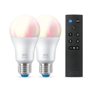 Philips WiZ Lot de 2 LED E27 8 watt 2200 - 6500 Kelvin 806 lumen