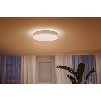 Plafonnier Philips Hue Enrave LED Blanc, 1 lumière, Télécommandes